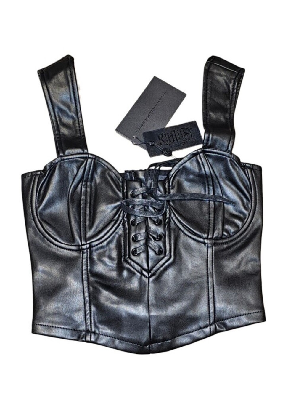 Killstar Moonless Black Corset Top Women's Sz XS NEW With Tags